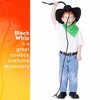 Skeleteen Faux Leather Black Whip - 6.5' Woven Halloween Costume Accessories Whips - 1 Piece - 2 of 4