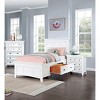 Sapphtopaz Transitional Nightstand with 3 Drawers Solid Wood Night Stand with Round Knobs Farmhouse Bedside Table for Bedroom,Living Room - 4 of 4