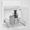 Rev-A-Shelf Single Steel Pullout Organizer for Base Kitchen/Bathroom Cabinets, Wire Storage Basket w/ Soft-Close, Chrome, 20.5 x 21.74 In, 5730-21CR - 3 of 4