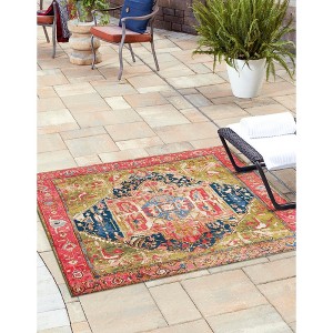 Unique Loom    Outdoor Traditional Limon Area Rug - 1 of 4