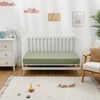 Muslin Fitted Crib Sheet, Extra Soft 100% Muslin Cotton Crib Sheets for Standard Crib and Toddler Mattresses by Comfy Cubs - 2 of 4