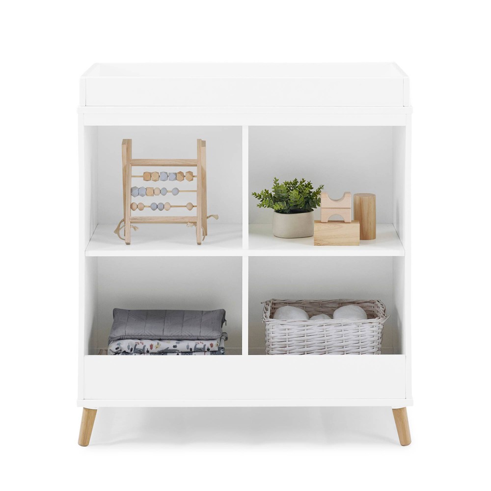 Photos - Changing Table Delta Children Jordan Convertible  and Bookcase - White