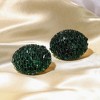 Women's The Mirror Stud Earrings - Emerald Green - 2 of 4