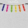 Social Collective Women's Crayons Create Short Sleeve Graphic Cotton T-Shirt - 2 of 3