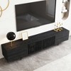 Gaoyangjiaju 70.87 Inch TV Stand for TVs up to 80 Inches with Slatted Doors Storage Media Console for Living Room - 4 of 4