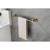 ChicFurnit Bathroom Towel Holder 6 Piece Brass Set Wall Mounted for Modern Bathroom Design, Gold, 25.6"*9.2"*3.2" - 4 of 4