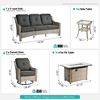 XIZZI OUTDOOR SWIVEL ROCKER SETS: 3-PC Rocker + Modular Sofa & Fire Pit Options - All-Weather Fabric, 8 Color Choices for Patio, Garden, Poolside - 2 of 4