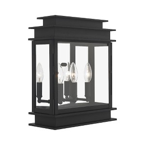 Livex Lighting Princeton 3 - Light Wall Light in  Black - 1 of 4