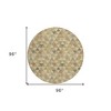 Beige Tan And Taupe Geometric Washable Indoor Outdoor Area Rug - 3 of 4