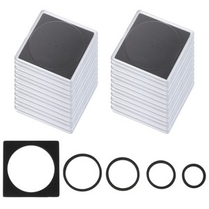 Unique Bargains Square Collector Coin Snap Holder with Foam Gasket 24 Pcs - 1 of 4