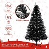 6.5FT Pre-Lit Artificial Christmas Tree, Christmas Entrance Tree with Metal Base &  818 Branch, Xmas Tree Holiday Decoration for Home Office Party - 4 of 4