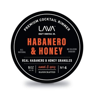 LAVA Premium All Natural Honey & Honey Cocktail Rimmer, Rimmer Seasoning, Sweet & Spicy, No Silicon Dioxide, with Easy Screw-On Lid - 5oz - 1 of 4