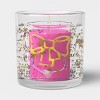 Christmas Gel LED Bow Candle Sugared Pink Peppermint - Wondershop™ - 3 of 3