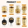 Infurnic Hose Nozzles and Wands 8 PCS Pressure Washer Adapter Set, Quick Disconnect Kit with Metric Male Thread Quick Connector, 3/4" to Quick Release - 3 of 4