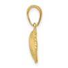 Black Bow Jewelry 14k Yellow Gold Small Textured Scallop Shell Pendant - 2 of 4