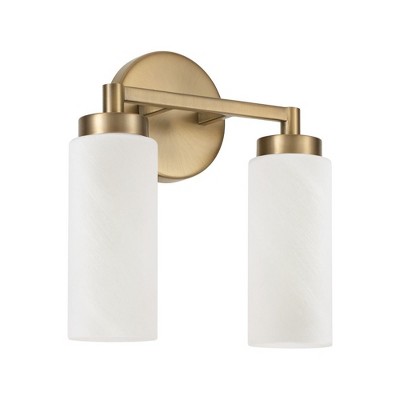 Capital Lighting Alyssa 2 - Light Vanity in  Aged Brass