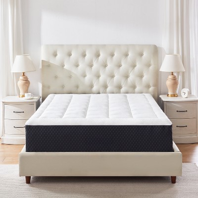 Lycvki 8 in. Gel Memory Foam Mattress with Pillowtop,Fiberglass-Free,CertiPUR-US® Certified,Bed in a Box