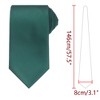 INSPIRE CHIC Men's Solid Color Classic Textured Neck Ties for Formal - 2 of 4