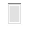 PAGED LED Bathroom Mirror with Front and Backlight, Wall Mounted Vanity Mirror with Aluminum Frame, Anti-Fog, Memory, 3 Colors - 2 of 4
