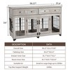 58 Inch Dog Crate Furniture – 2 Room Indoor Kennel with Large Drawers, Durable Pet House - 3 of 4