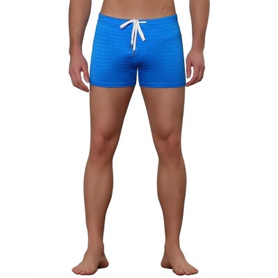 Lars Amadeus Men's Solid Color Drawstring Waist Summer Beach Pool Swim Trunks 2 Pack Blue 28 — фото 5