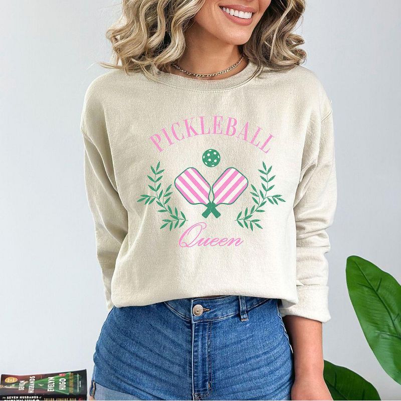 Simply Sage Market Women's Graphic Sweatshirt Pickleball Queen, 3 of 5