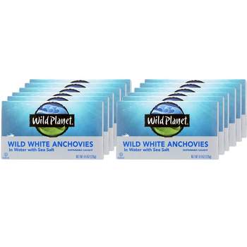 Wild Planet Wild White Anchovies in Water with Sea Salt - Case of 12/4.4 oz