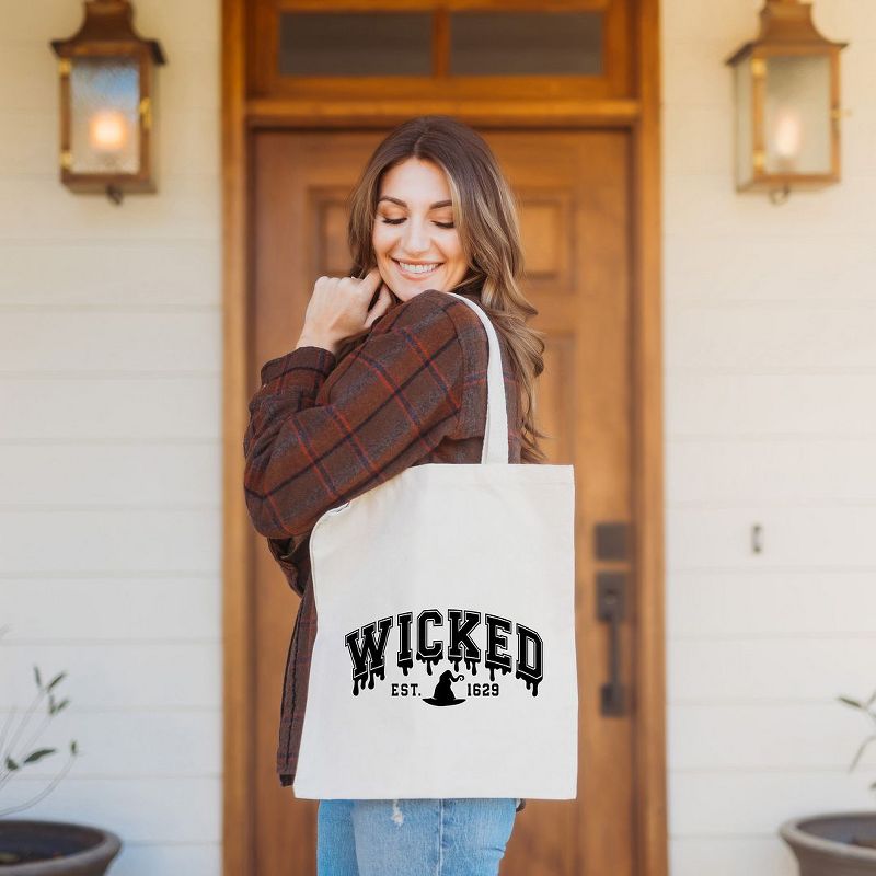 City Creek Prints Wicked 1629 Canvas Tote Bag - 15x16 - Natural, 2 of 3