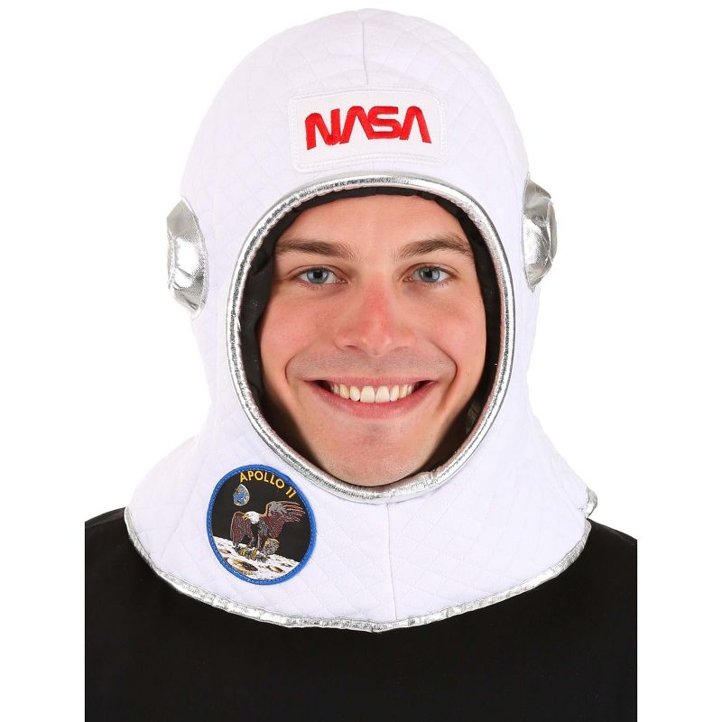HalloweenCostumes.com One Size Fits Most   Astronaut Space Plush Helmet, Red/White/Gray, 1 of 3