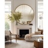 Okak 42/39/36/30IN Minimalism Round Mirror, Wall Mount Bathroom Mirror with Aluminum Frame, Circle Mirror for Bathroom, Living Room, Bedroom - 2 of 4
