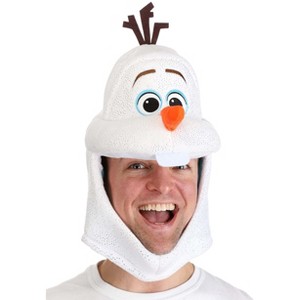 HalloweenCostumes.com One Size Fits Most   Adult Disney Frozen Olaf Jawesome Halloween Costume Hat Accessory, White - 1 of 4