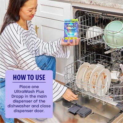 Dropps Lemon Citrus UltraWash Plus Biobased Dishwasher Detergent Pods - 10ct