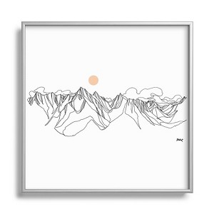 Jessa Gilbert Jumbo Peak Metal Framed Art Print - Deny Designs - 1 of 4