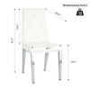 NicBex Set of 2 PU Leather Dining Chair Modern Upholstered Tufted Side Chair with Wood Legs for Kitchen,Dining Room - 3 of 4