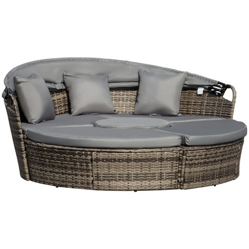 Outsunny Round Daybed 4 Piece