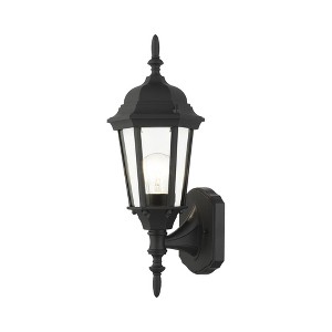Livex Lighting Hamilton 1 - Light Wall Light in  Textured Black - 1 of 4