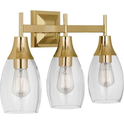 Robert Abbey Lighting Grace 3 - Light Wall Light in  Modern Brass