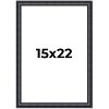 PosterPalooza | Linear Black Picture Frame - UV Acrylic, Foam Board Backing, Hanging Hardware - 2 of 4