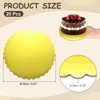 Unique Bargains Disposable Greaseproof Cardboard Scalloped Cake Platters 20 Pcs - 2 of 4
