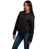 Nine West Women's Biker Jacket WEDP211 - 3 of 4