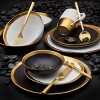 4pk Porcelain Terre D'or Dinnerware Set - Godinger Silver - image 4 of 4