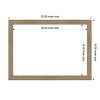 Amanti Art 16"x22" Woodgrain Stripe Mocha Framed Magnetic Dry Erase Board - 4 of 4