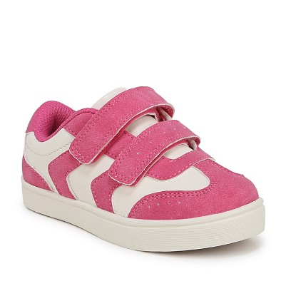 hot pink / white