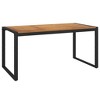 vidaXL Patio Table with U-shaped Legs 63 in.x31.5 in.x29.5 in. Solid Wood Acacia - image 2 of 4