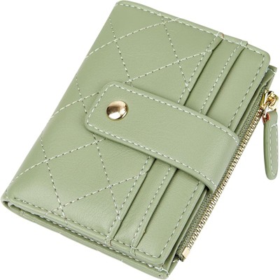 FATMOON Women’s Bifold Leather Wallet with Zip Coin Pocket - Easy to Use Card Holder for Credit Cards, ID, Cash & Coins