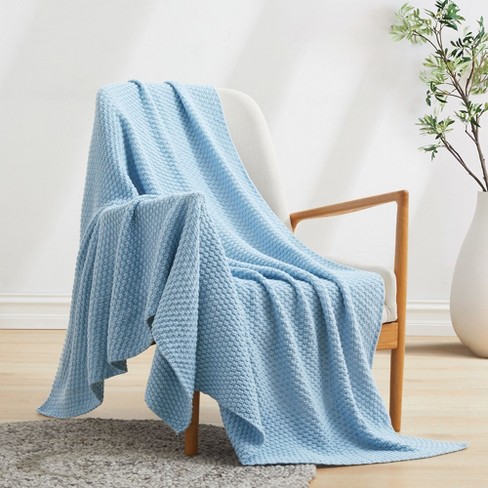 Peace Nest Lightweight And Soft Knit Throw Blanket For Couch, Steel ...