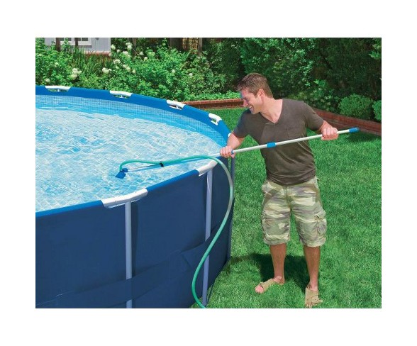 Intex Cleaning Maintenance Swimming Pool Kit W/ Vacuum Skimmer & Pole + Filters