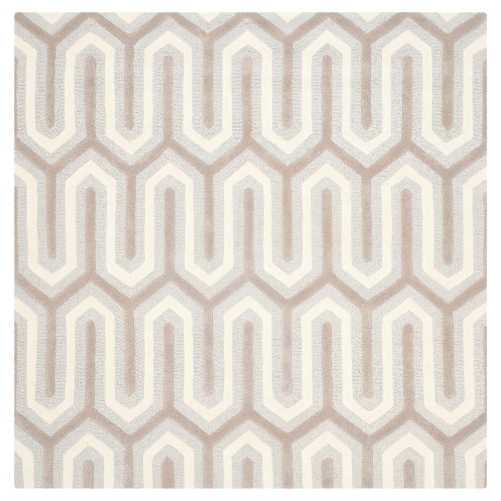 Aveline Textured Area Rug - Light Blue/Gray (6' Square) - Safavieh