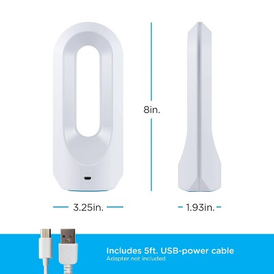 White Matte Color-Changing LED Table Lamp