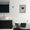Stupell Industries Black Cat Simple Claw Foot Bathtub Bathroom Painting Framed Giclee Art - 2 of 4